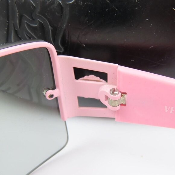 RARE Versace Vintage Medusa Semi Rimless Pink Rose Sunglasses 90s 2029-B - Picture 7 of 10